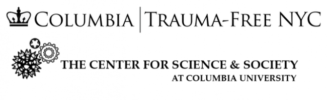 Logos of the Center for Science and Society and Trauma-Free NYC