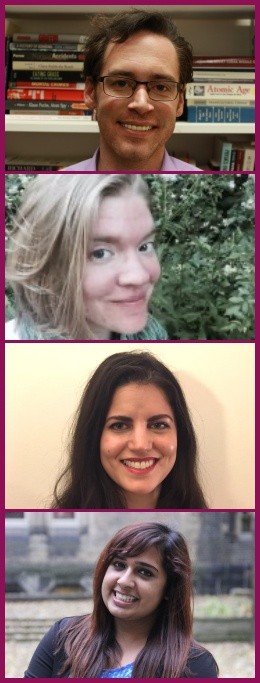 Latif Nasser will be joined by Alex Wellerstein, Ingrid Ockert, Sarah Pickman, and Sarah Qidwai. image of speakers