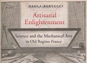 Photo of Paola Bertucci's new book about artisanal enlightenment