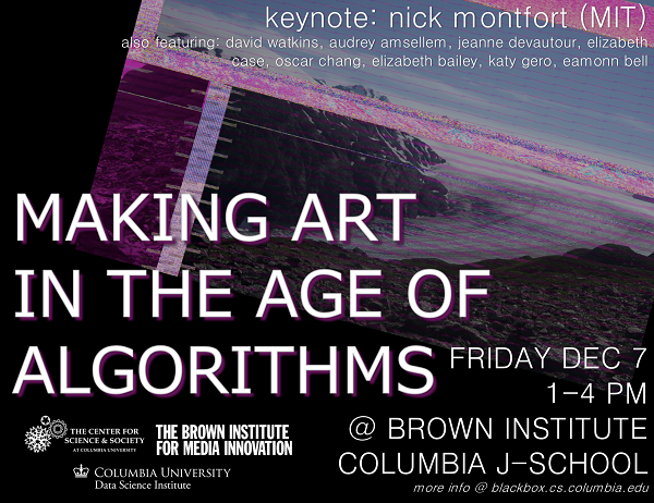 Conference Poster: Making Art in the Age of Algorithms