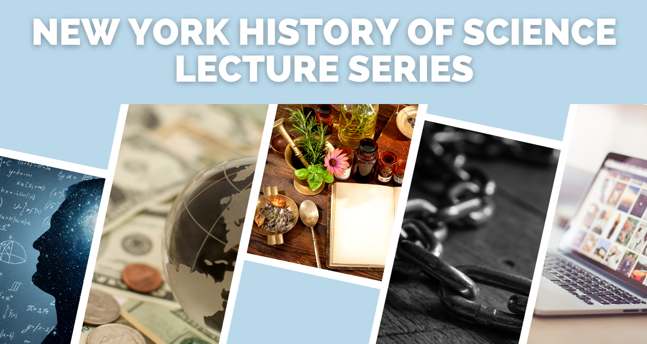 "new york history of science lecture series" with science stock images. 