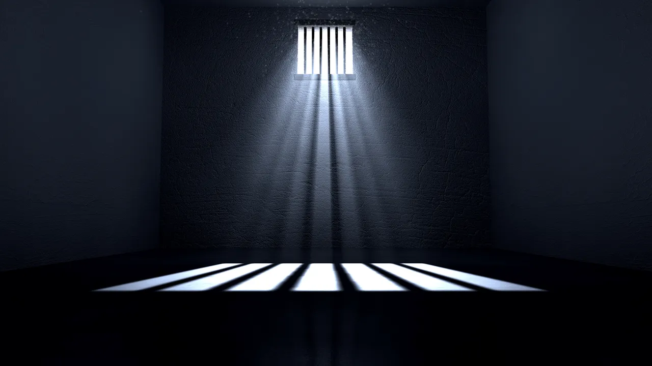 image of a solitary confinement prison cell