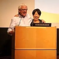 Conference organizers on stage