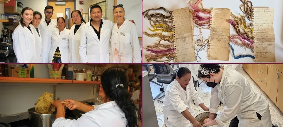 Students and instructors in the Making and Knowing Project laboratory. 