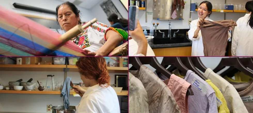 Students and instructors in the Making and Knowing Project laboratory. 