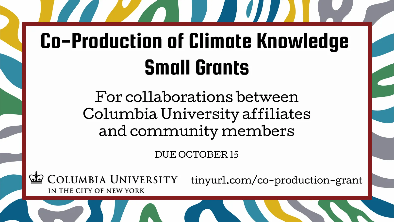 Earth Network Grant poster