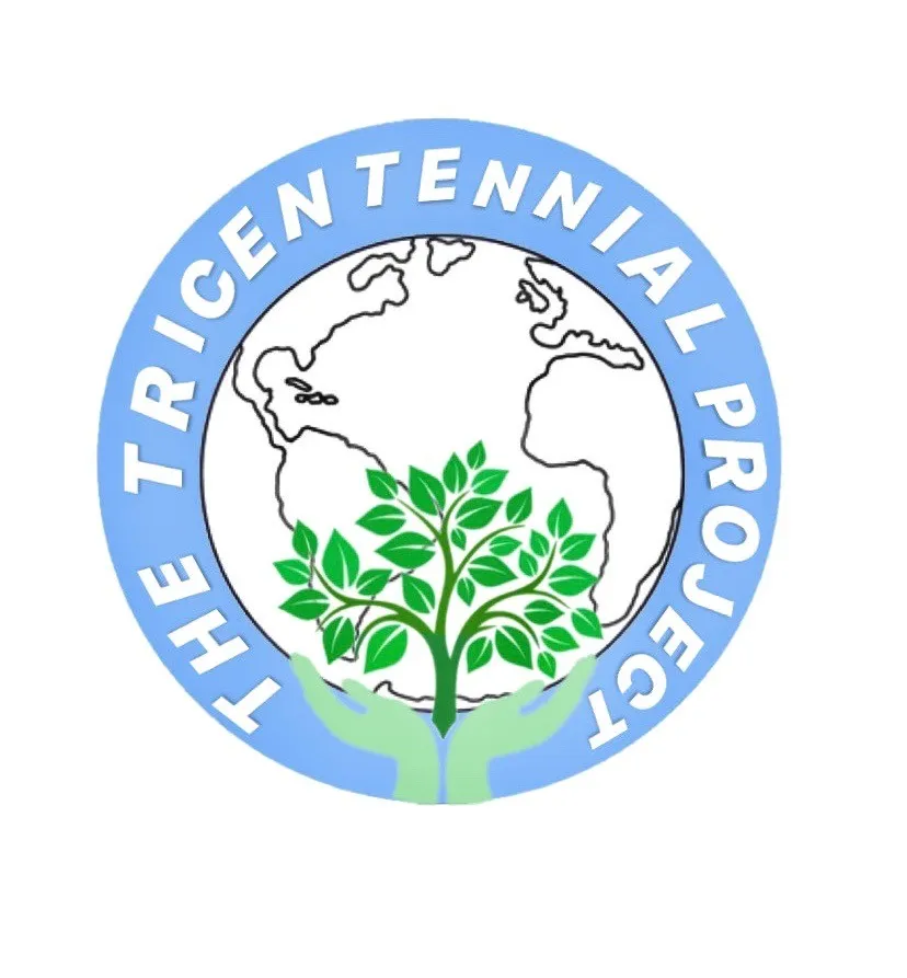 Tricentennial Project logo (Globe with a tree in from of it)