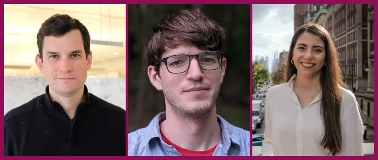 Image of John Morrison, Raphael Gerraty, and Ariana Novo