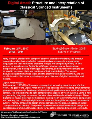 Poster of Digital Amati event on red background