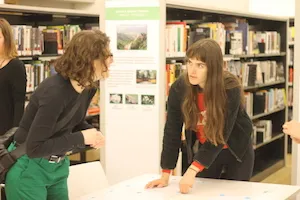 exhibit visitors