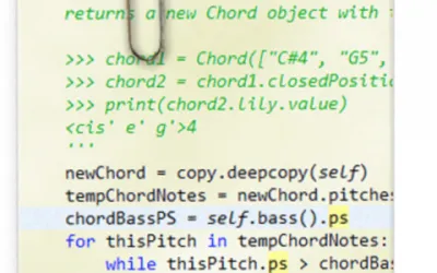 Digital humanities image with musical theory notes