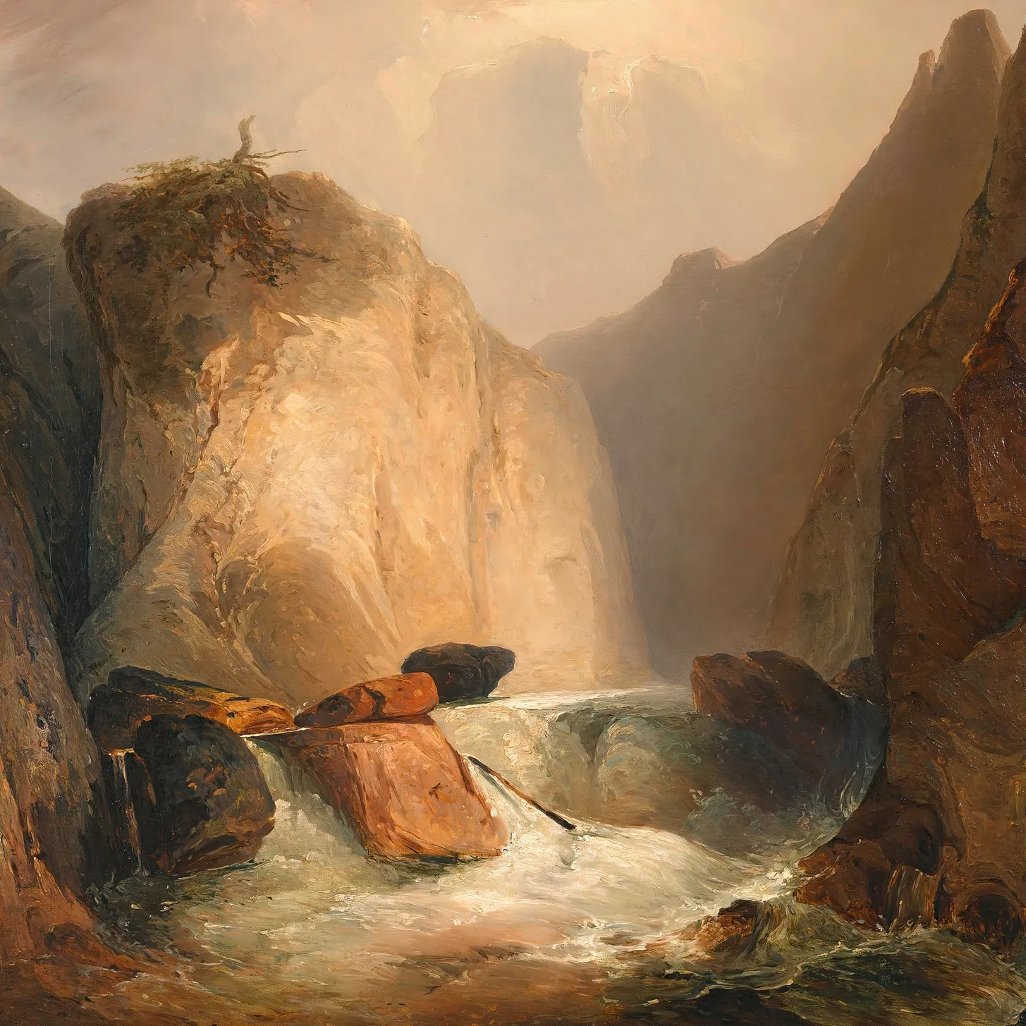painting of canyons